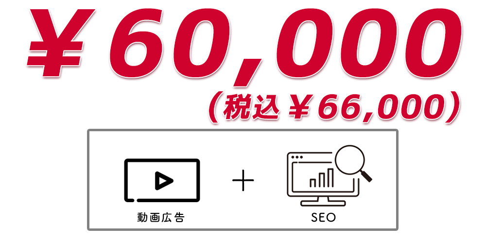 YouTube動画広告プラン_¥60,000(税込¥66,000)